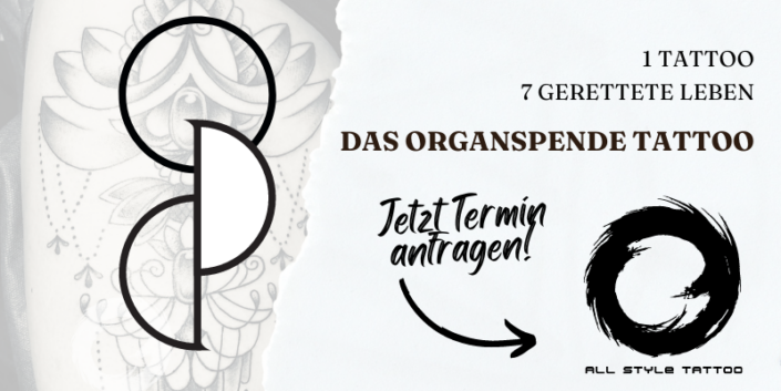 Das OptInk Organspende Tattoo als Organspendeausweis auf der Haut!