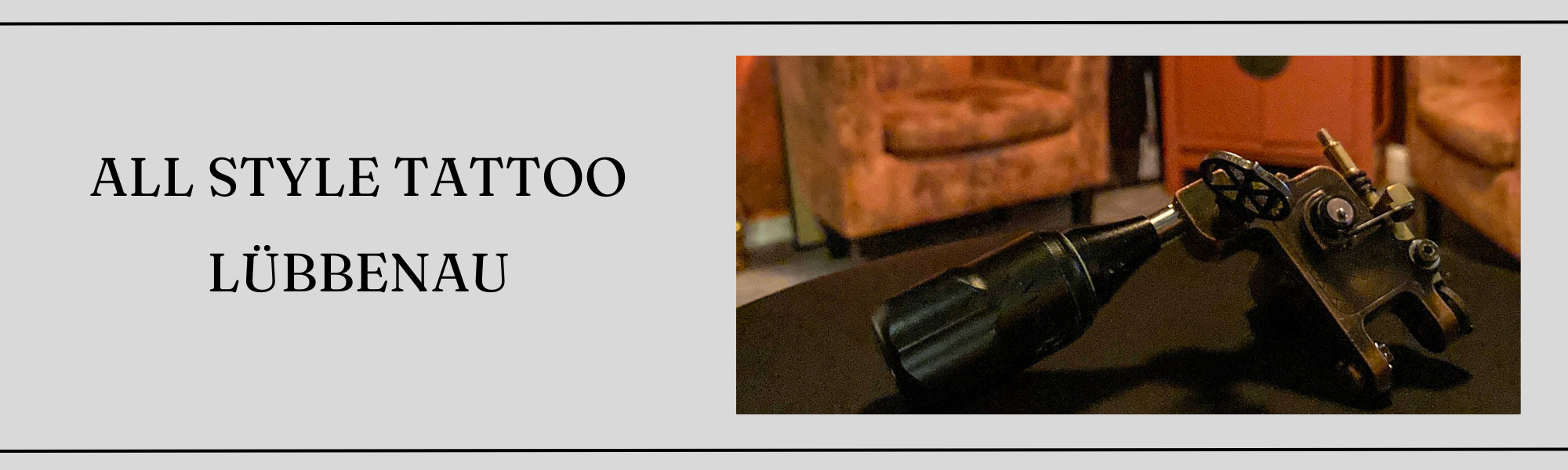 Tattoo Studio Lübbenau – gemütlicher Arbeitsbereich im privaten Ambiente